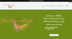 Desktop Screenshot of mikionaturalbodyscrub.com