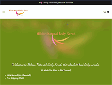Tablet Screenshot of mikionaturalbodyscrub.com